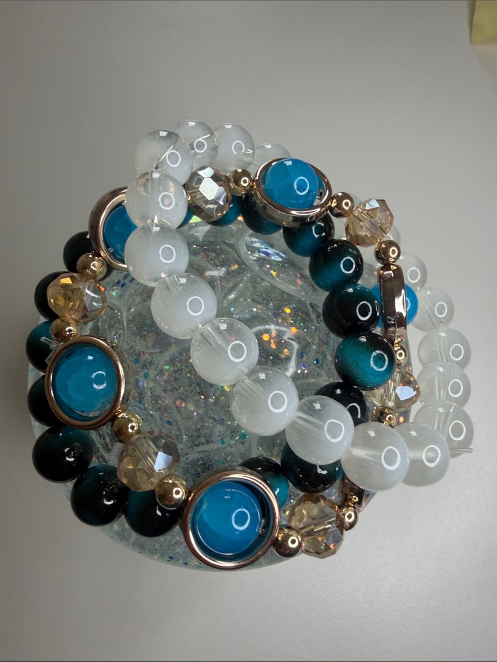 Turquoise Bead Stretch Bracelet - Women Jewelry